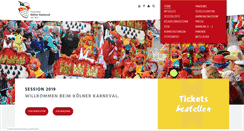 Desktop Screenshot of koelnerkarneval.de