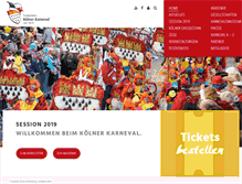 Tablet Screenshot of koelnerkarneval.de